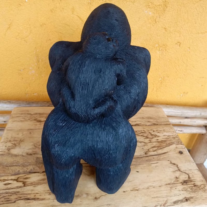 Gorilla Figurine (Gorilla with Baby / Walking Pose)