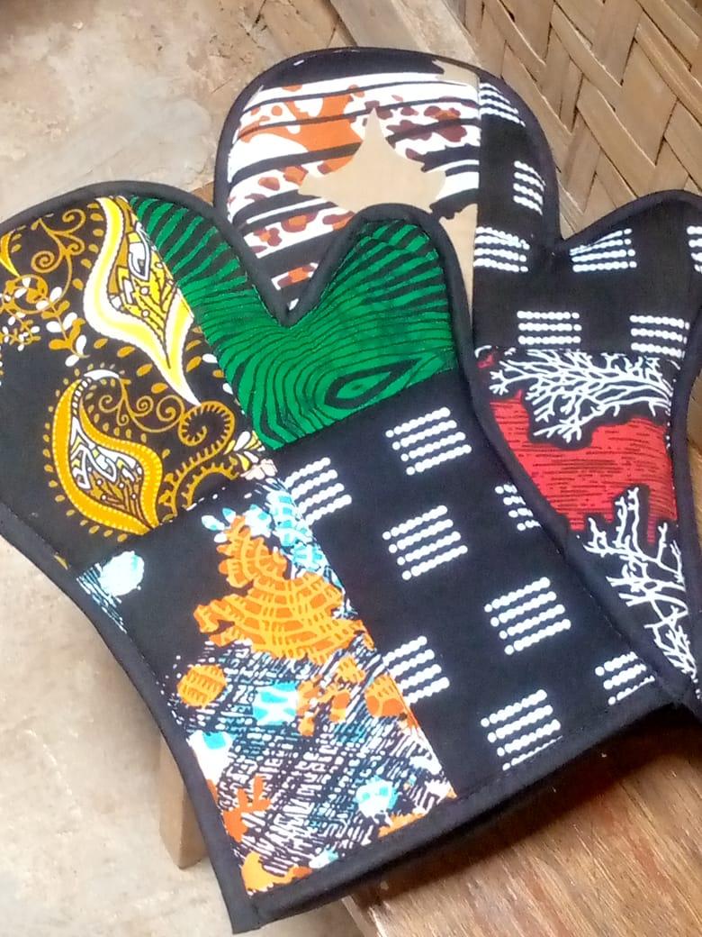 Kitchen Gloves - African Print Pot Holder