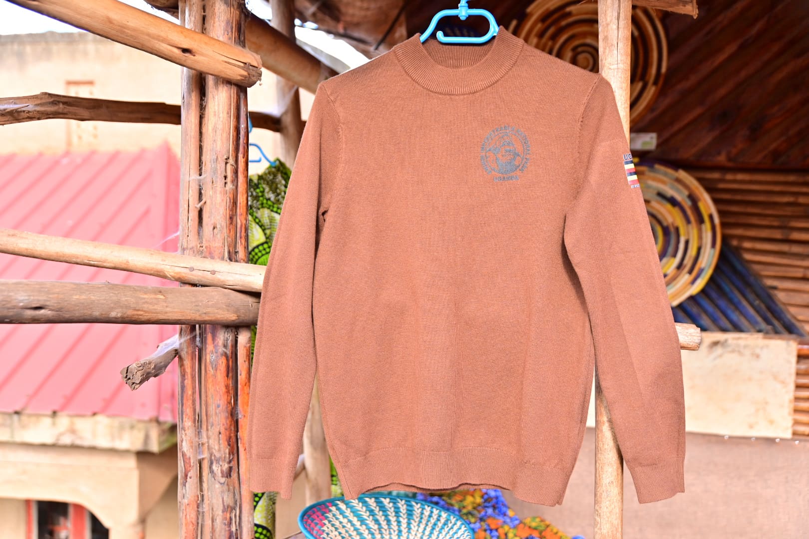 Hand-Knitted Brown Sweater