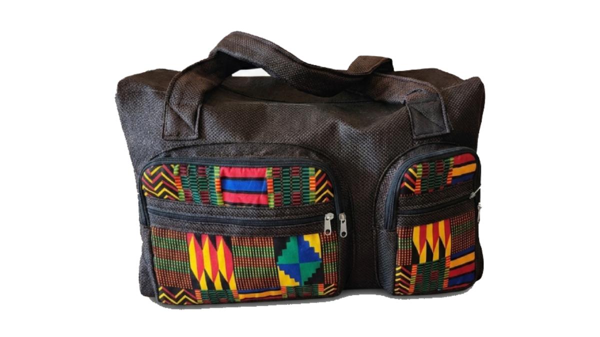African Print Duffel Bag