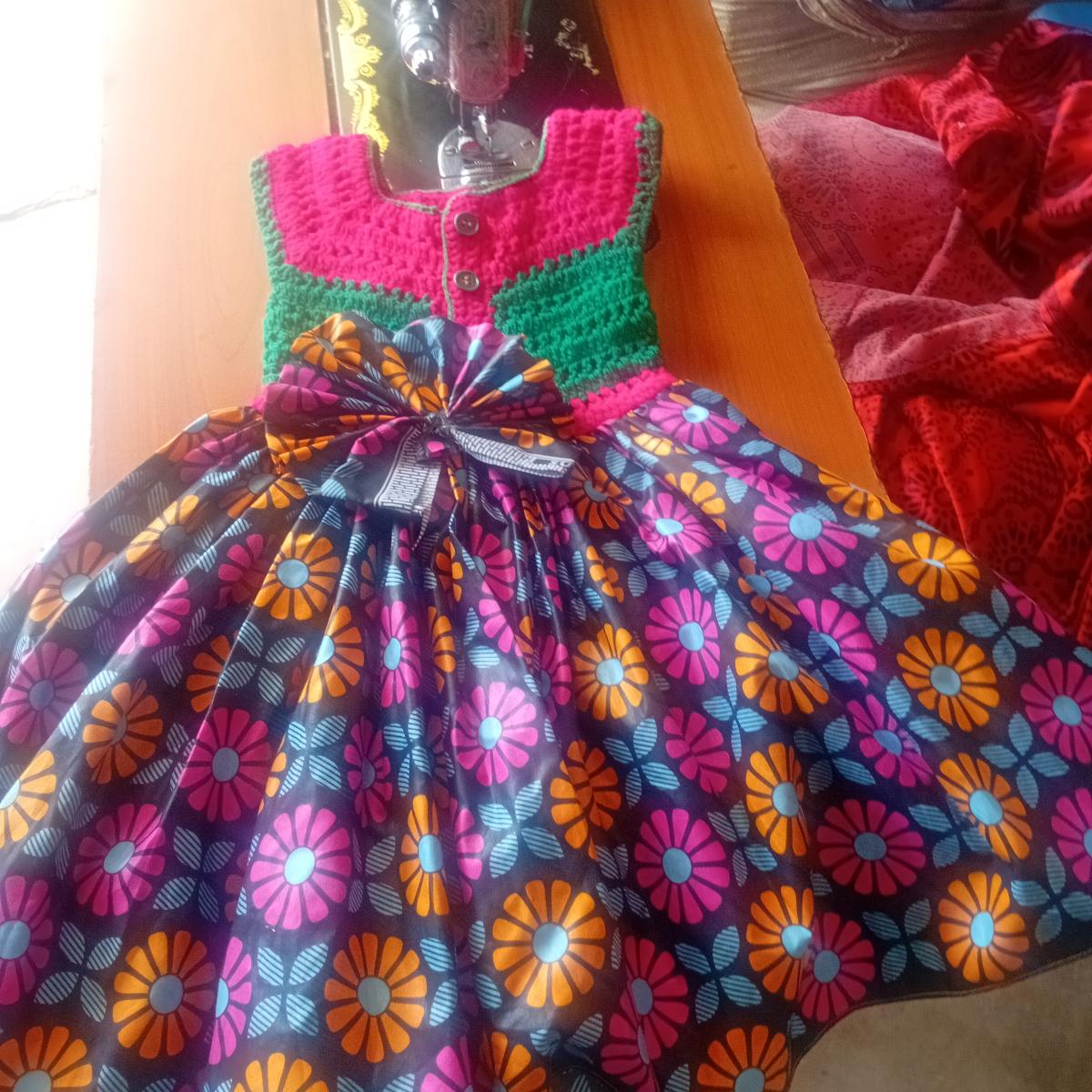 Handcrafted Toddler Girls Dress