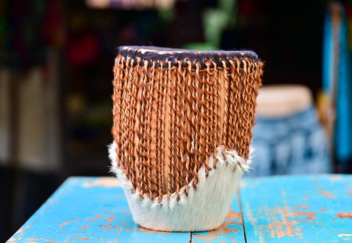 Traditional Handcrafted African Drum
