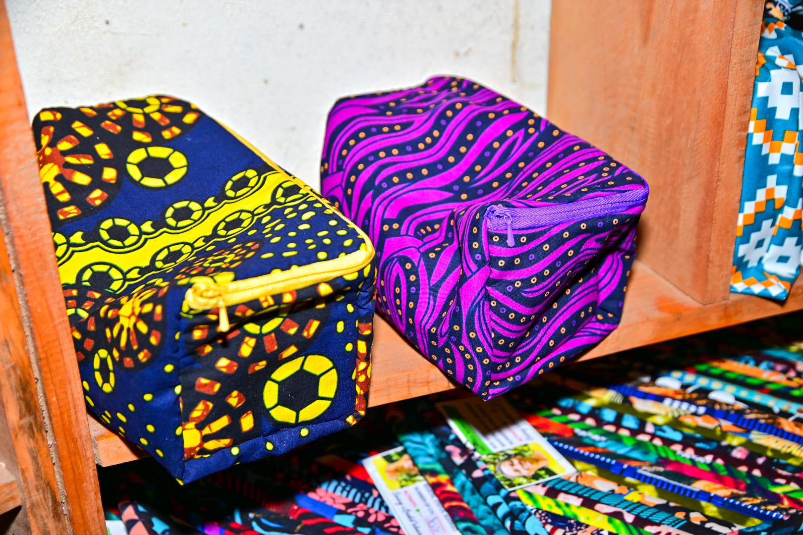 African Print Toiletry Bags