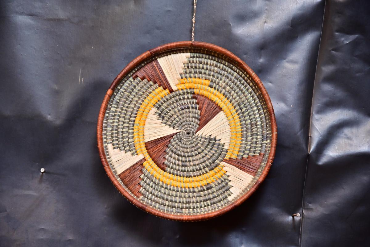 African Woven Serving Tray