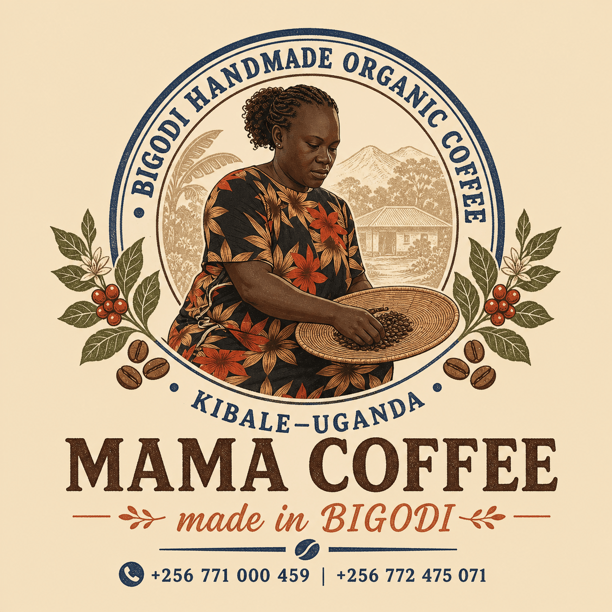 BIGODI HAND HOME MADE COFFE Logo
